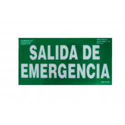 Señalización - Placa Salida de Emergencia